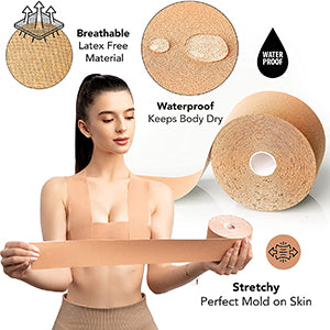 Tbwisher Boob Tape for Breast Lift Boobytape -Sticky Body Tape for